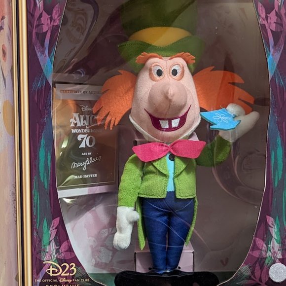 Disney Other - Disney's D23 Exclusive Mad Hatter by Mary Blair Plush Doll